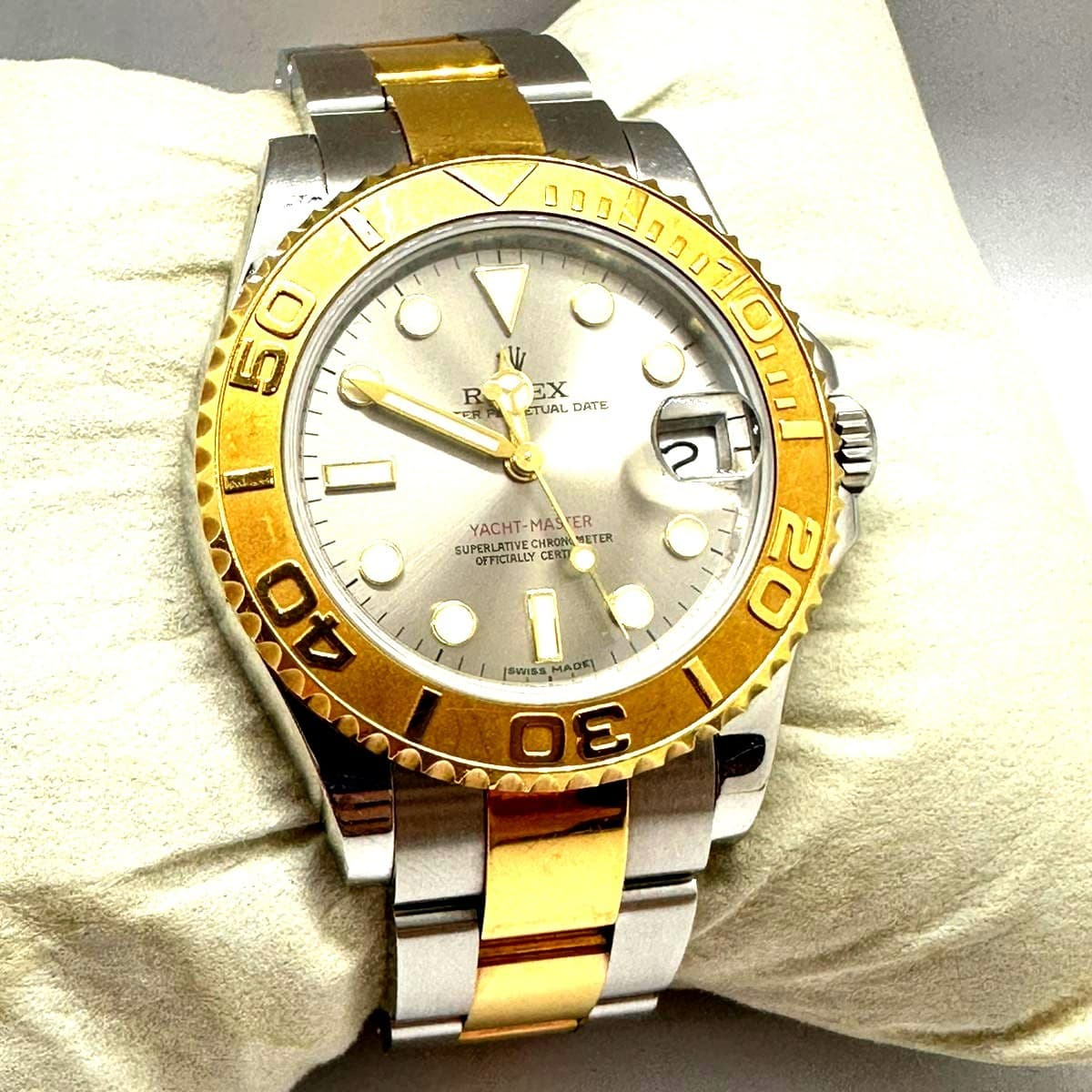 HALF GOLD 35MM ROLEX YACHT MASTER